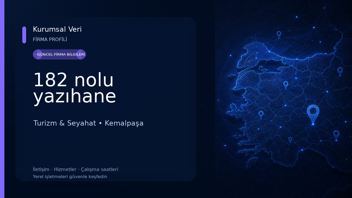 182 nolu yazıhane