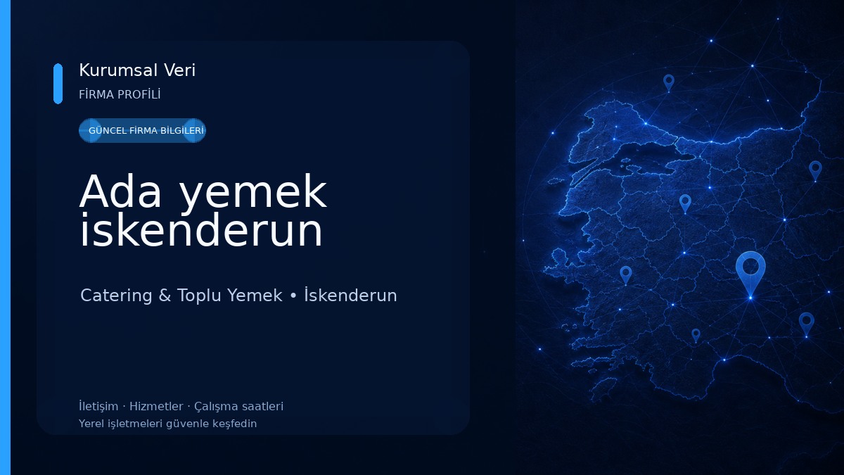 Ada yemek iskenderun 