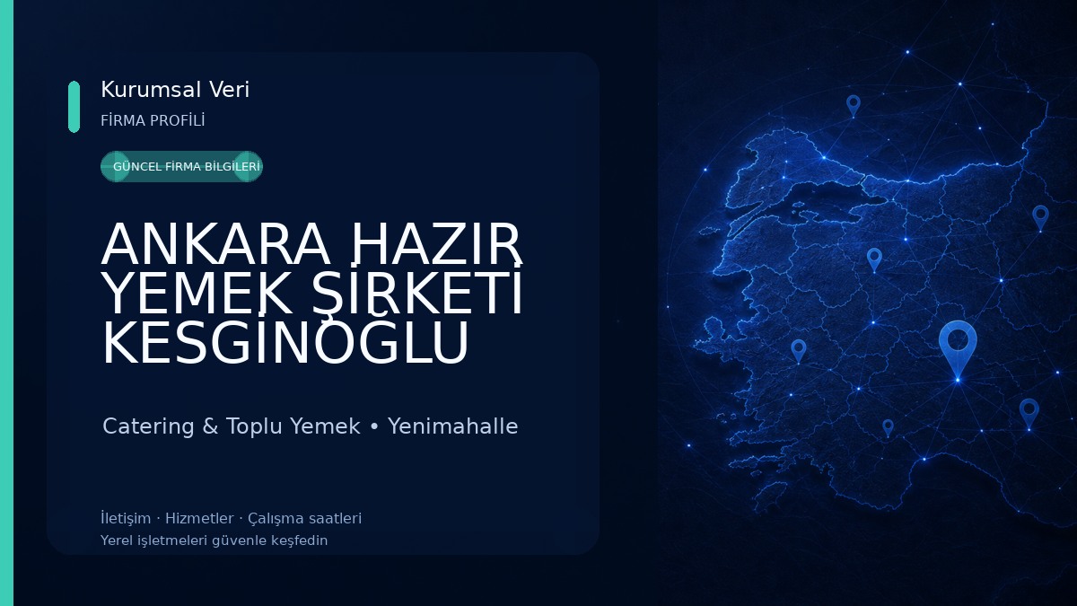 ANKARA HAZIR YEMEK ŞİRKETİ KESGİNOĞLU CATERİNG Catering & Toplu Yemek