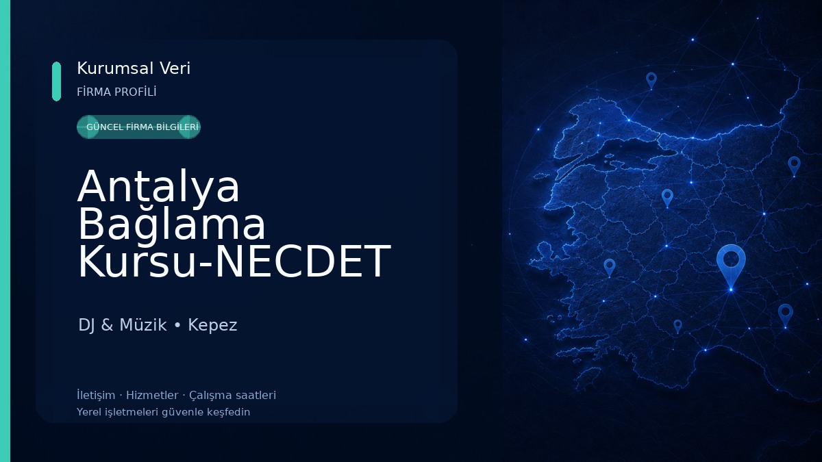 Antalya Bağlama Kursu-NECDET ATEŞ DJ & Müzik
