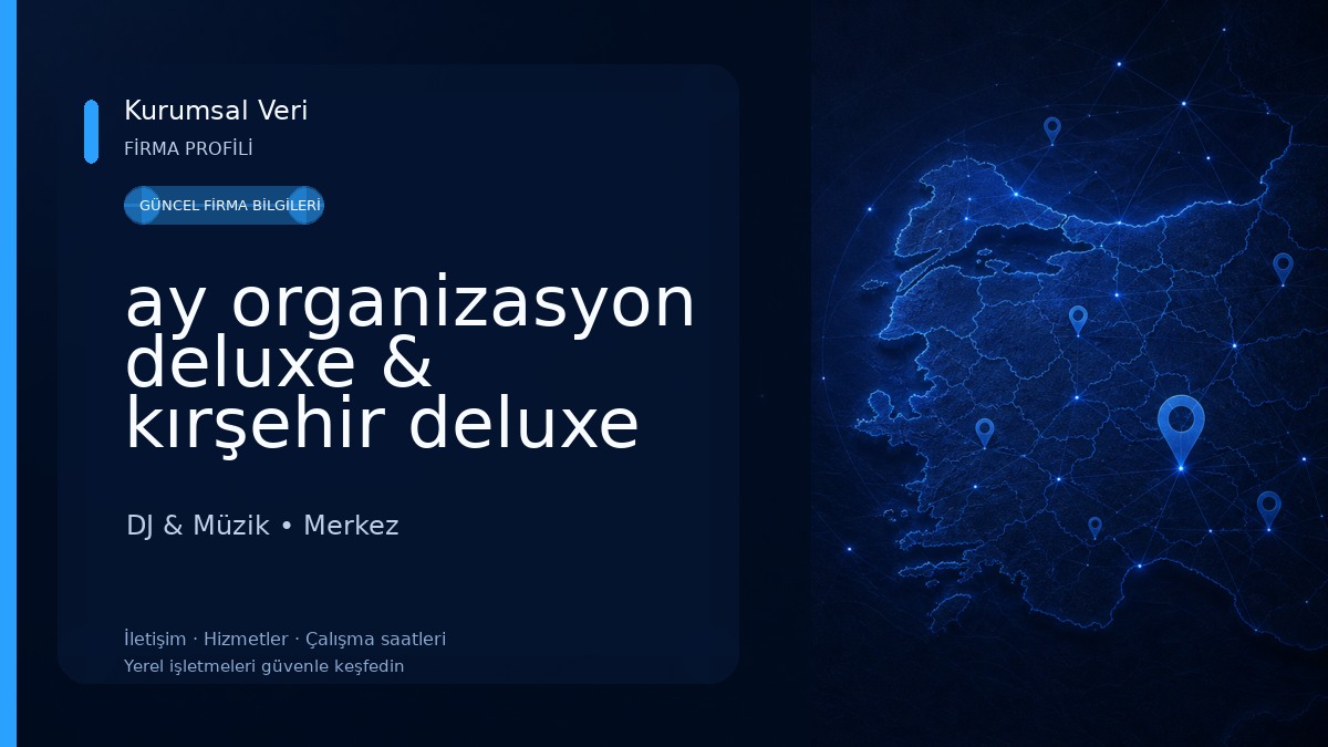 ay organizasyon deluxe & kırşehir deluxe bandosu DJ & Müzik