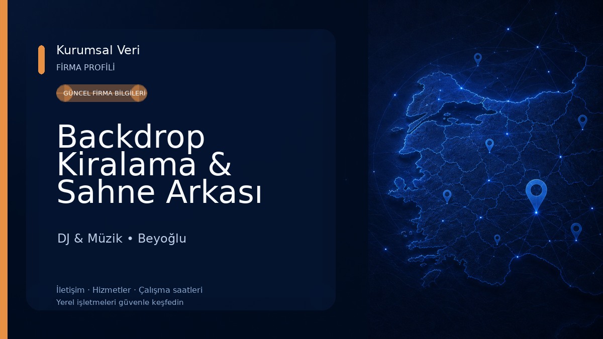 Backdrop Kiralama & Sahne Arkası Backdrop Stand 
