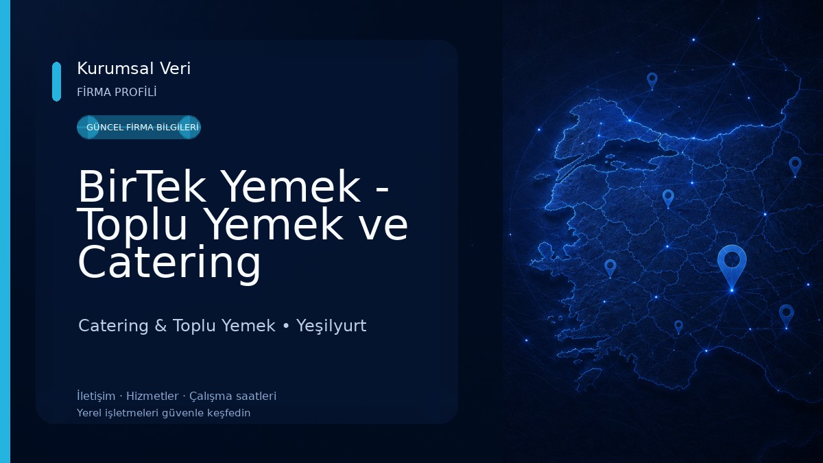 BirTek Yemek - Toplu Yemek ve Catering Hizmeti Catering & Toplu Yemek
