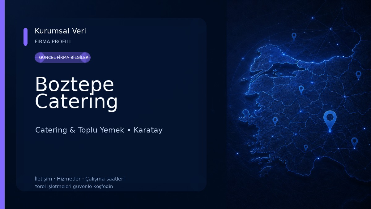 Boztepe Catering Catering & Toplu Yemek