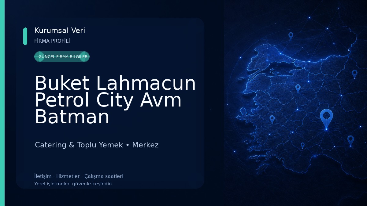 Buket Lahmacun Petrol City Avm Batman