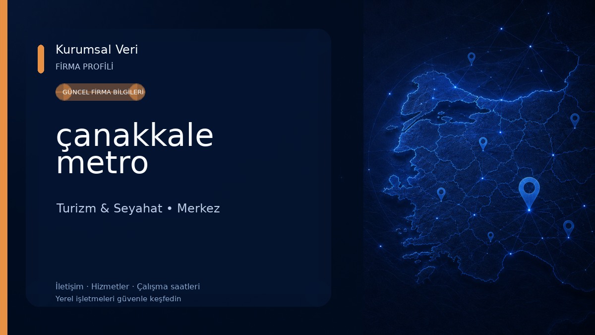 çanakkale metro