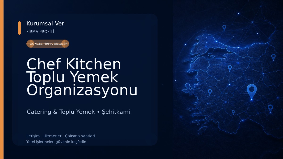 Chef Kitchen Toplu Yemek Organizasyonu