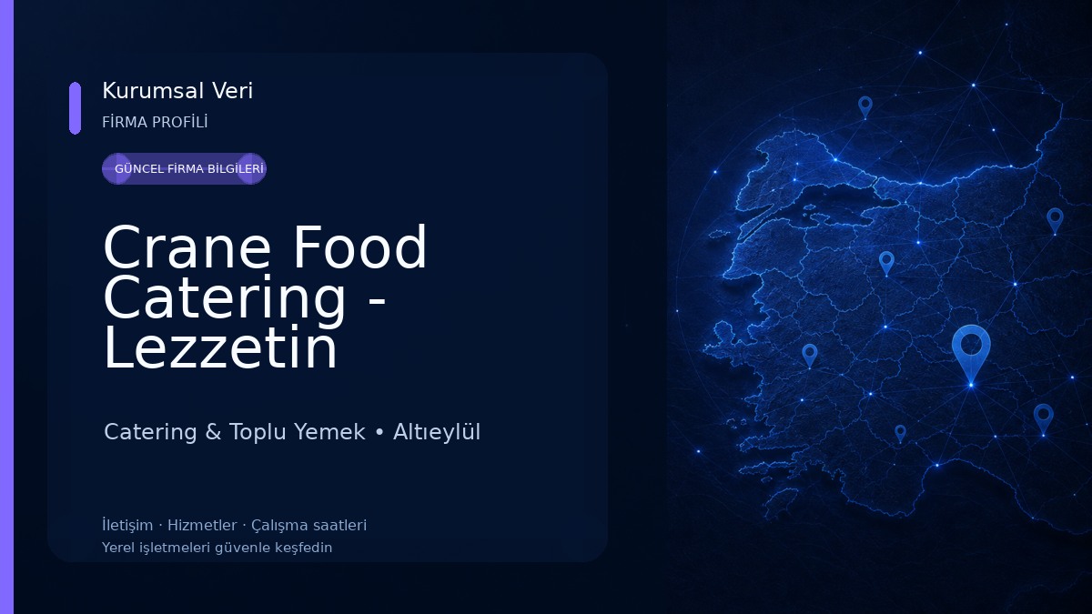 Crane Food Catering - Lezzetin Kanatları Catering & Toplu Yemek