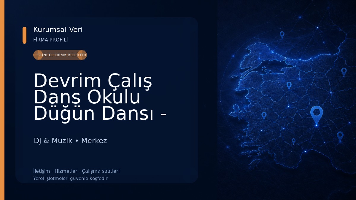 Devrim Çalış Dans Okulu Düğün Dansı - Latin Kırşehir DJ & Müzik
