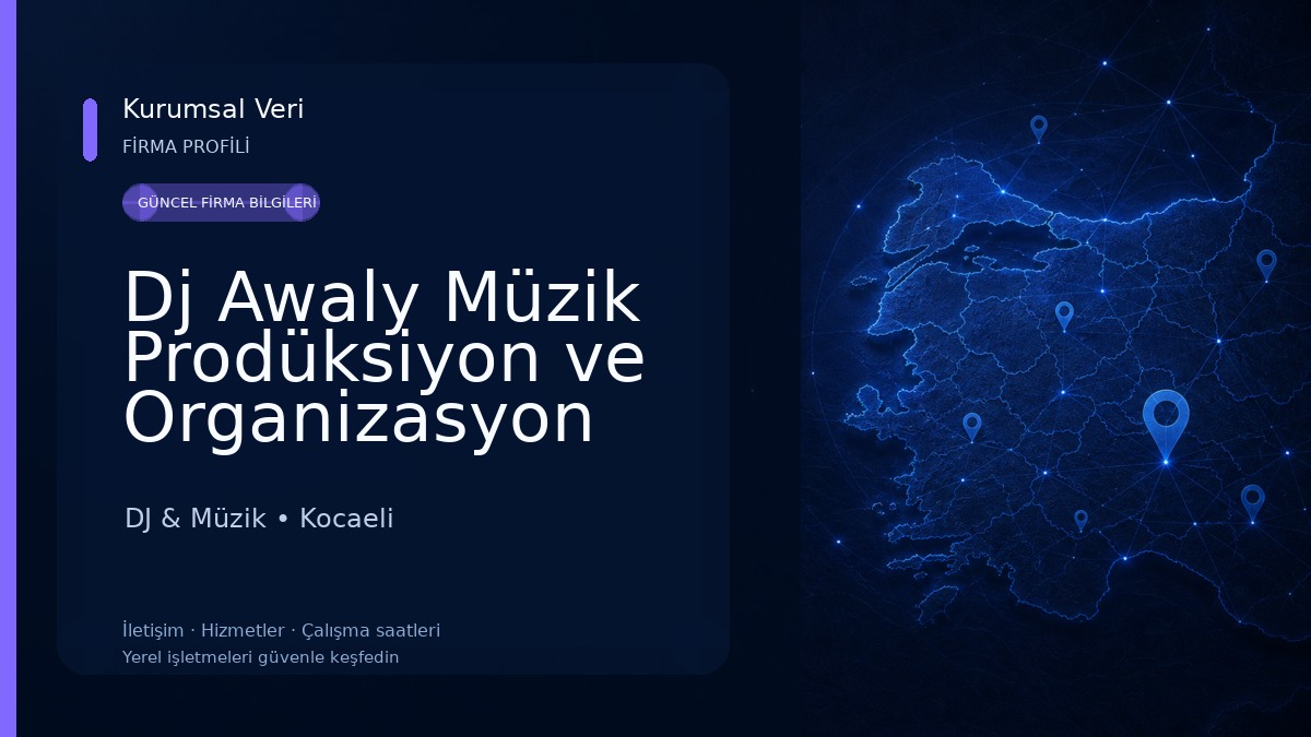Dj Awaly Müzik Prodüksiyon ve Organizasyon