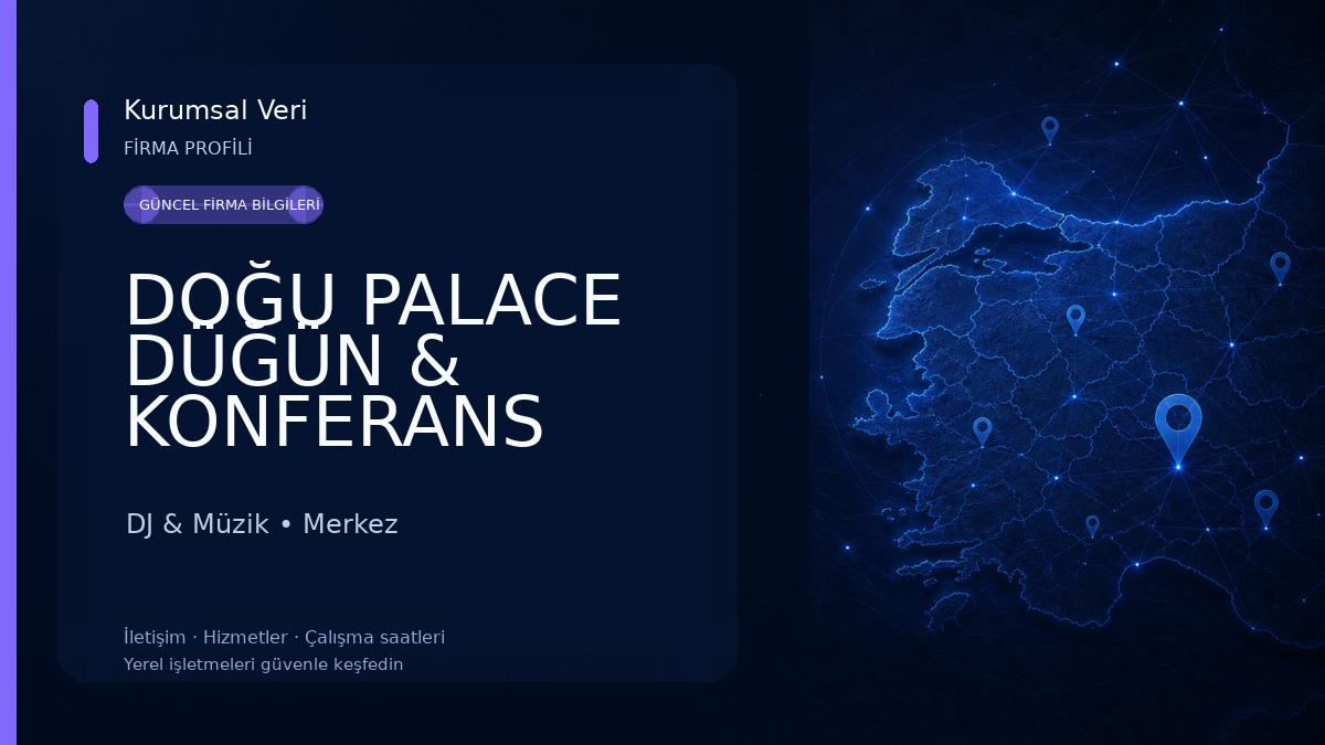DOĞU PALACE DÜĞÜN & KONFERANS SALONU DJ & Müzik