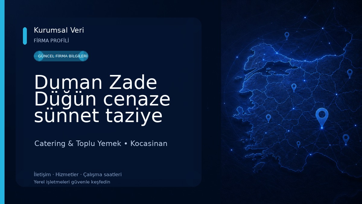 Duman Zade Düğün cenaze sünnet taziye iftar Cetaring Toplu yemek Catering & Toplu Yemek