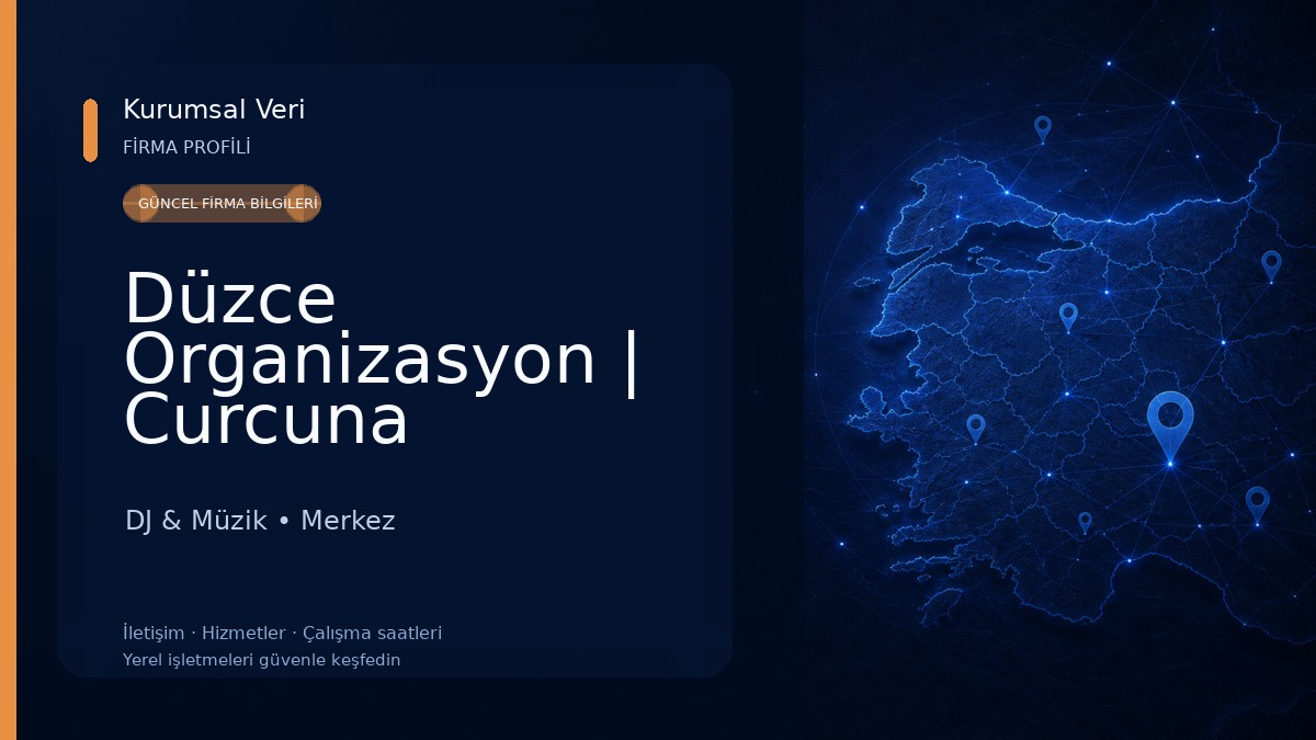 Düzce Organizasyon | Curcuna 