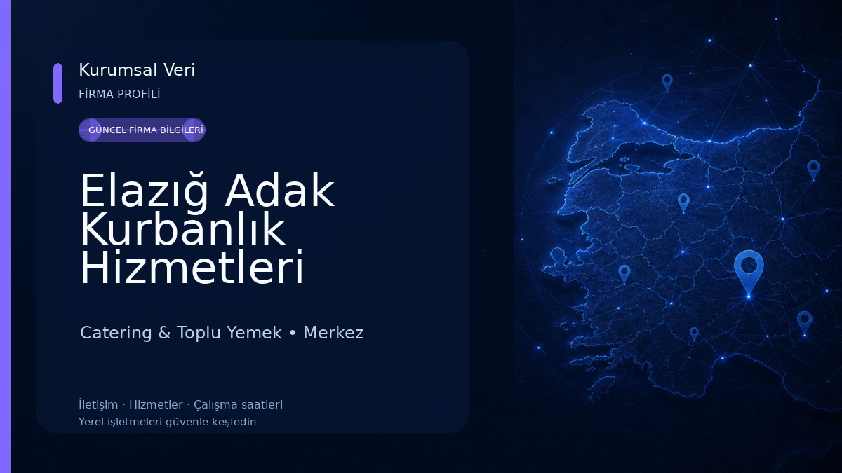 Elazığ Adak Kurbanlık Hizmetleri