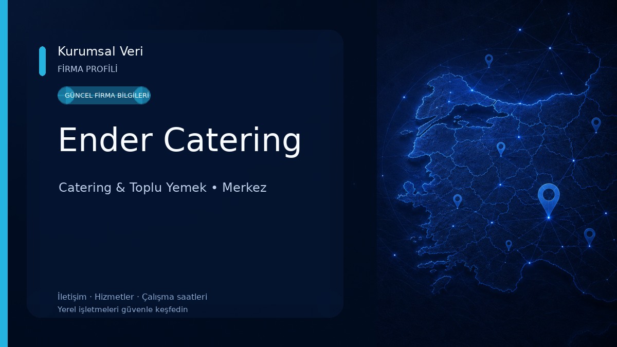 Ender Catering Catering & Toplu Yemek
