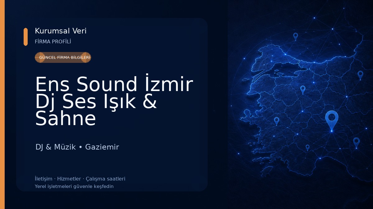 Ens Sound İzmir Dj Ses Işık & Sahne Sistemleri Kiralama DJ & Müzik