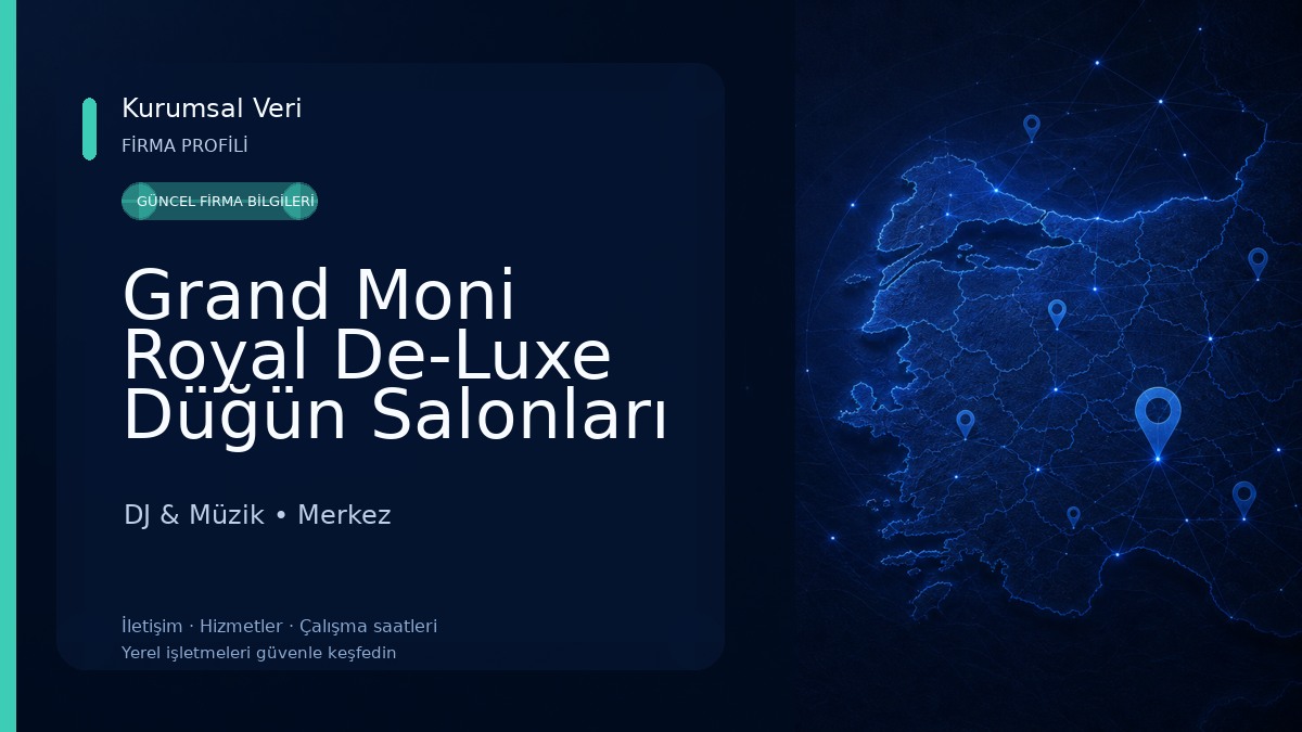 Grand Moni Royal De-Luxe Düğün Salonları DJ & Müzik