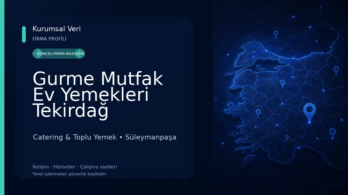 Gurme Mutfak Ev Yemekleri Tekirdağ