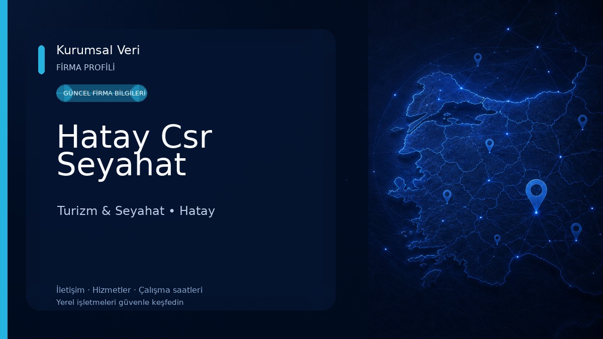 Hatay Csr Seyahat