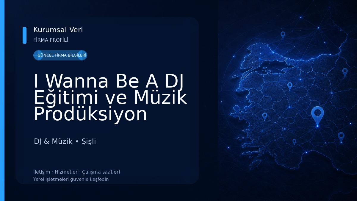 I Wanna Be A DJ Eğitimi ve Müzik Prodüksiyon Kursu 