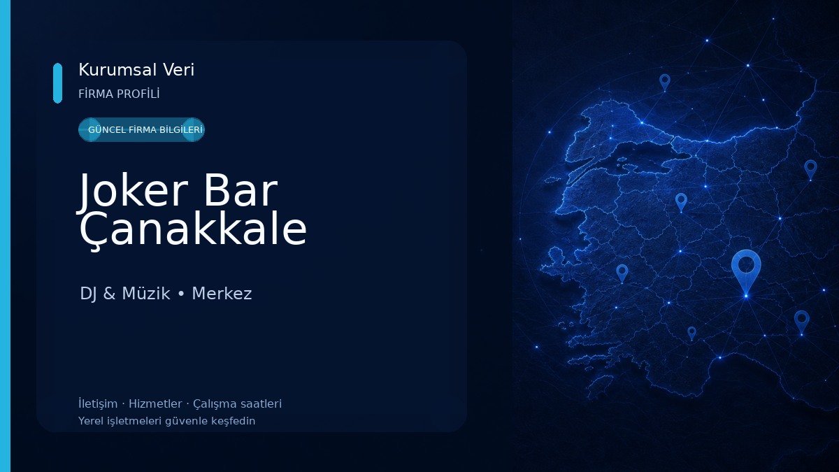 Joker Bar Çanakkale