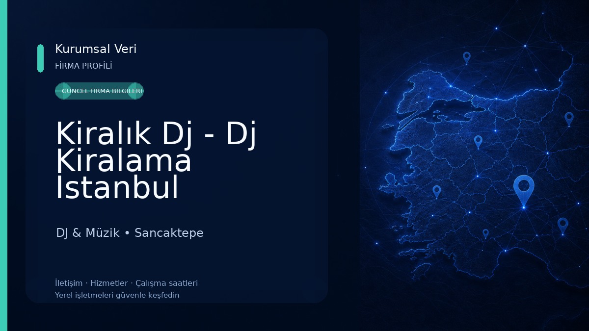 Kiralık Dj - Dj Kiralama İstanbul DJ & Müzik