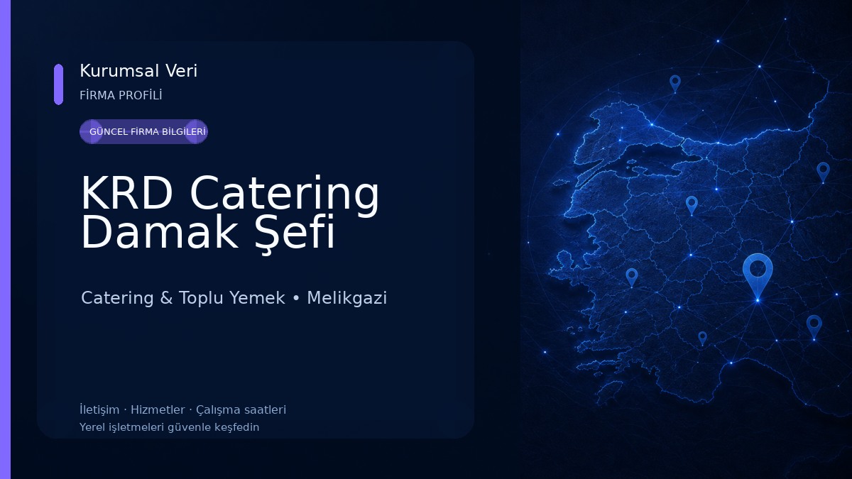 KRD Catering Damak Şefi Catering & Toplu Yemek