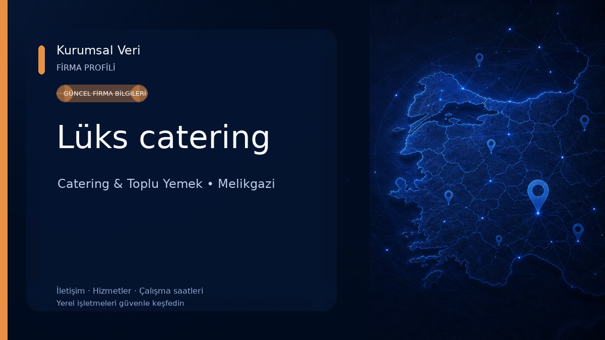 Lüks catering Catering & Toplu Yemek