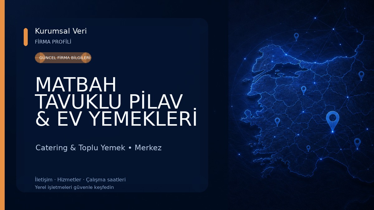 MATBAH TAVUKLU PİLAV & EV YEMEKLERİ 