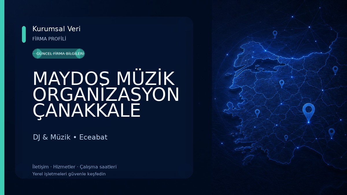 MAYDOS MÜZİK ORGANİZASYON ÇANAKKALE DJ & Müzik