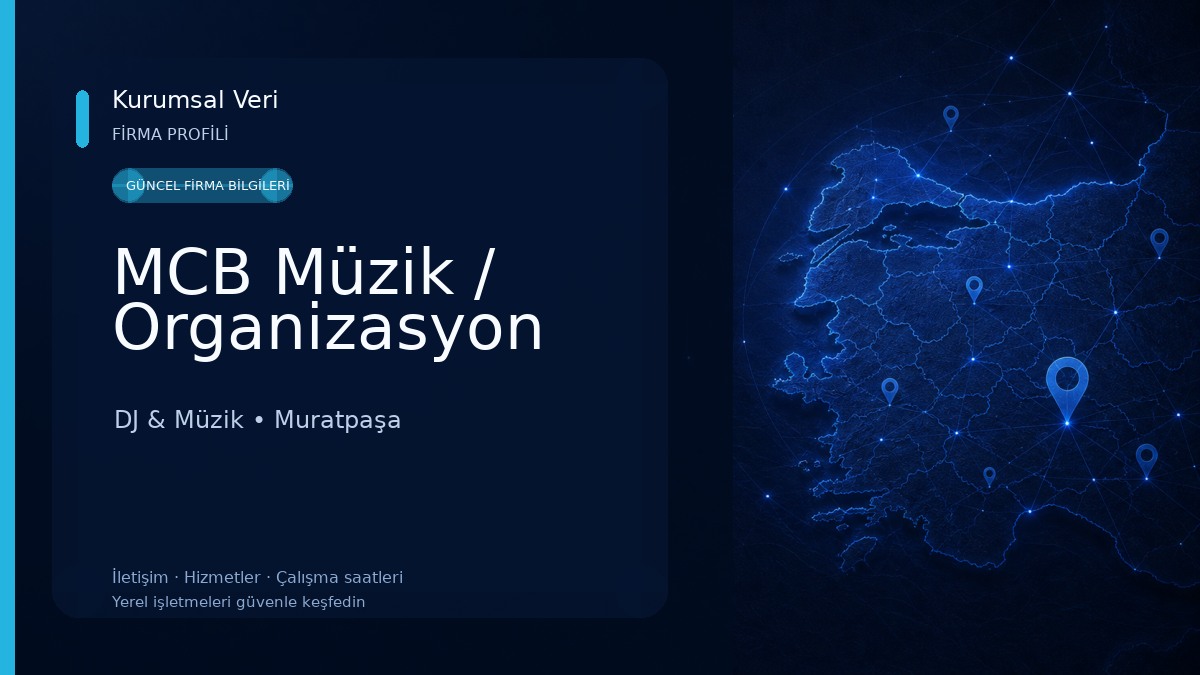 MCB Müzik / Organizasyon DJ & Müzik