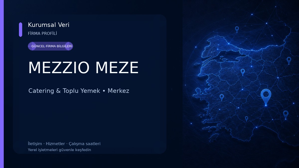 MEZZIO MEZE Catering & Toplu Yemek