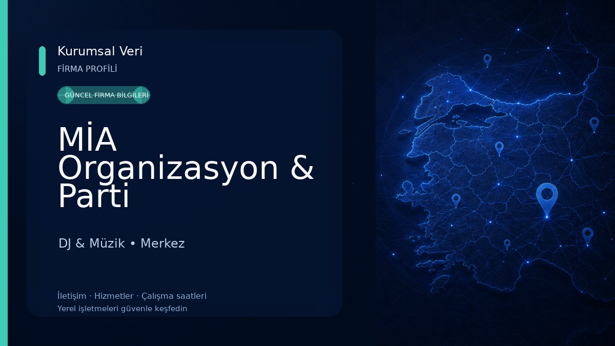 MİA Organizasyon & Parti Malzemeleri 