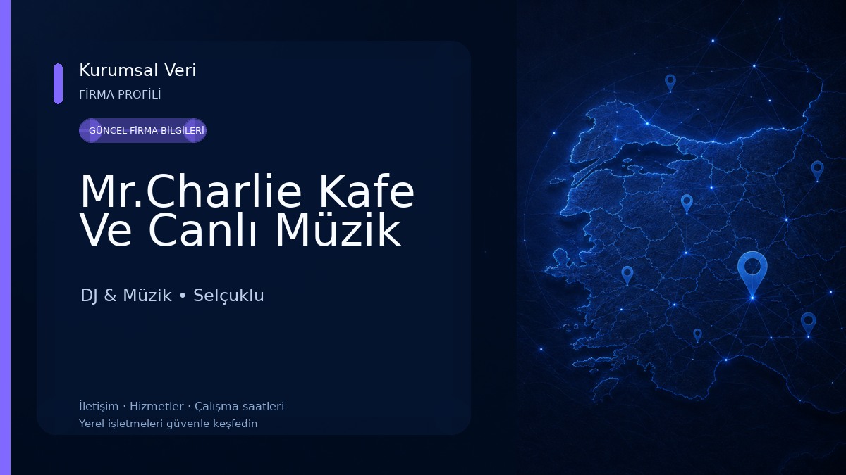 Mr.Charlie Kafe Ve Canlı Müzik DJ & Müzik