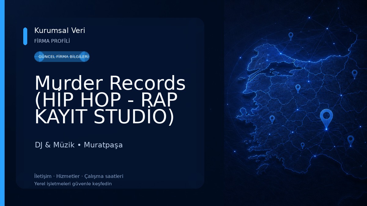 Murder Records (HİP HOP - RAP KAYIT STUDİO) DJ & Müzik