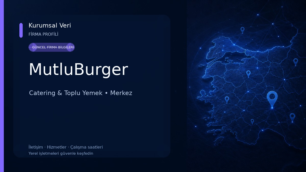 MutluBurger Catering & Toplu Yemek