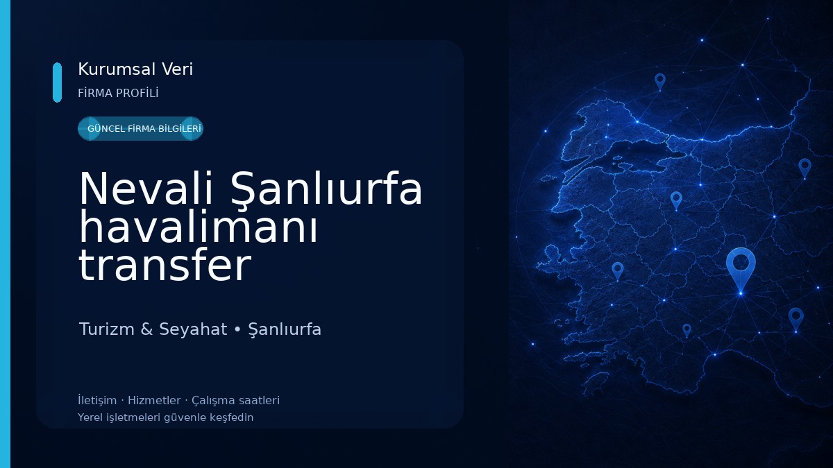 Nevali Şanlıurfa havalimanı transfer 