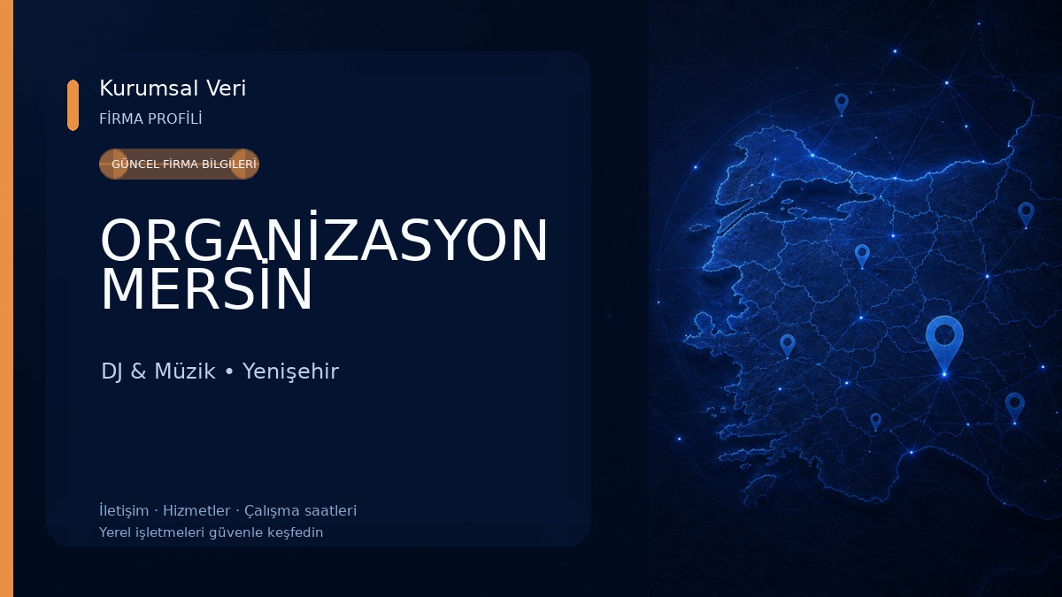 ORGANİZASYON MERSİN DJ & Müzik