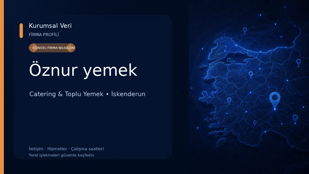 Öznur yemek Catering & Toplu Yemek