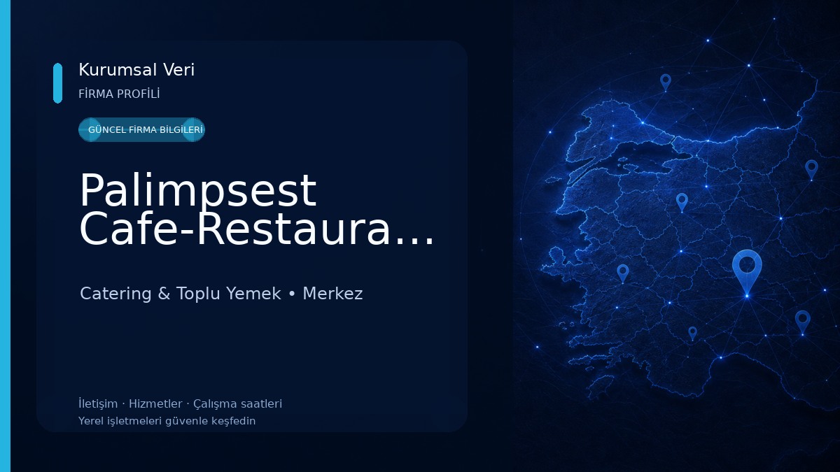 Palimpsest Cafe-Restaurant-Hookah-Lounge Catering & Toplu Yemek