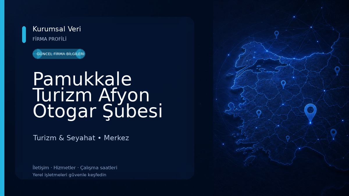Pamukkale Turizm Afyon Otogar Şubesi Turizm & Seyahat