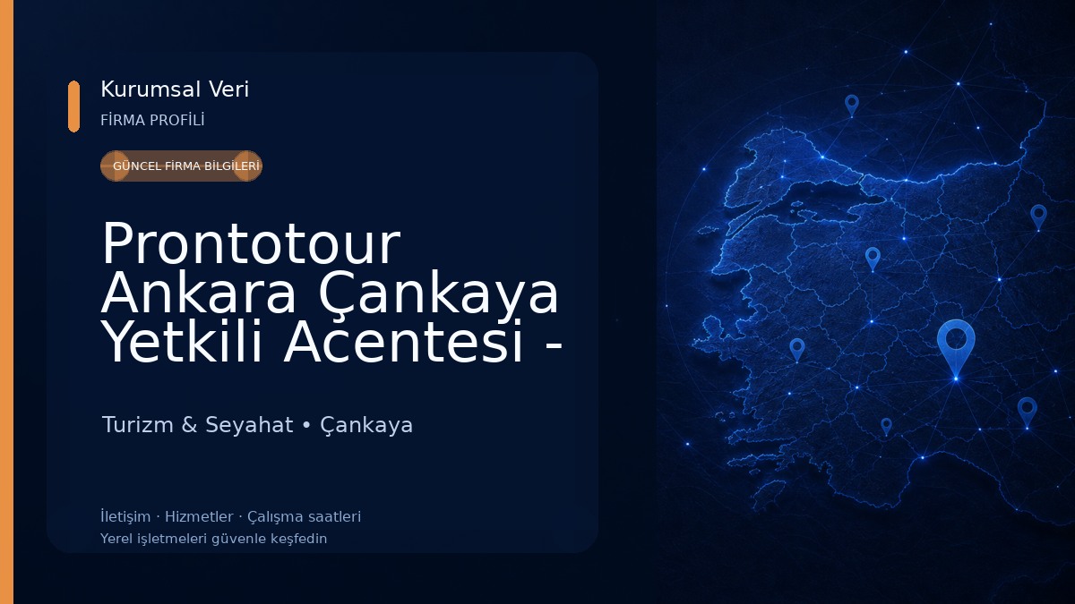 Prontotour Ankara Çankaya Yetkili Acentesi - Doras Turizm Turizm & Seyahat