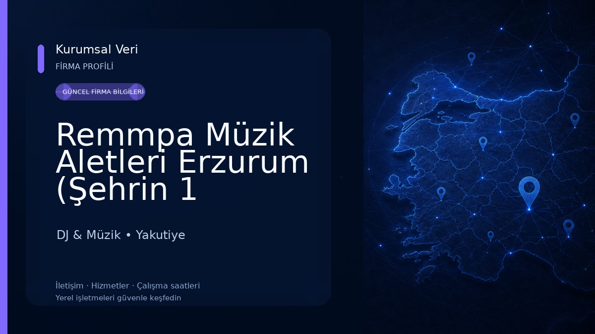 Remmpa Müzik Aletleri Erzurum (Şehrin 1 Numaralı Müzik Mağazası) 