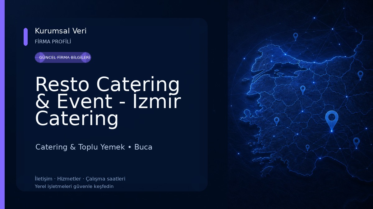 Resto Catering & Event - İzmir Catering 