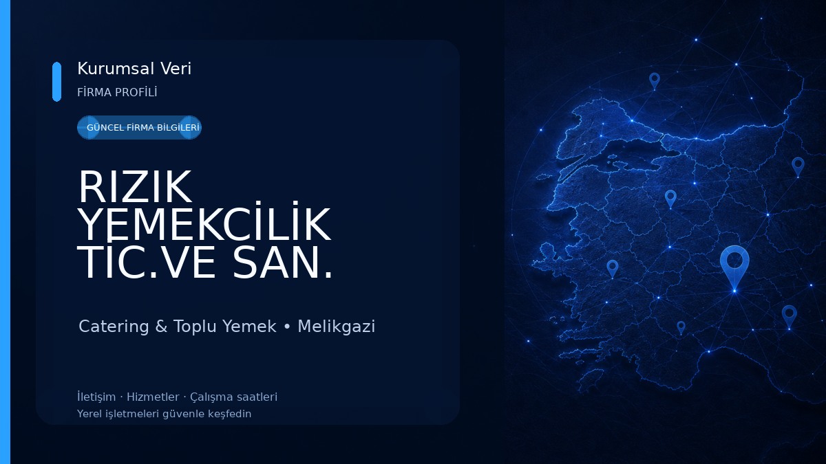 RIZIK YEMEKCİLİK TİC.VE SAN. LTD.ŞTİ. Catering & Toplu Yemek