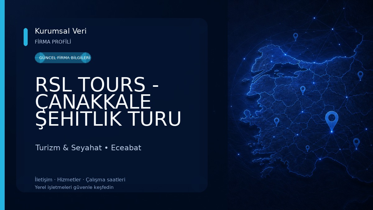 RSL TOURS - ÇANAKKALE ŞEHİTLİK TURU Turizm & Seyahat