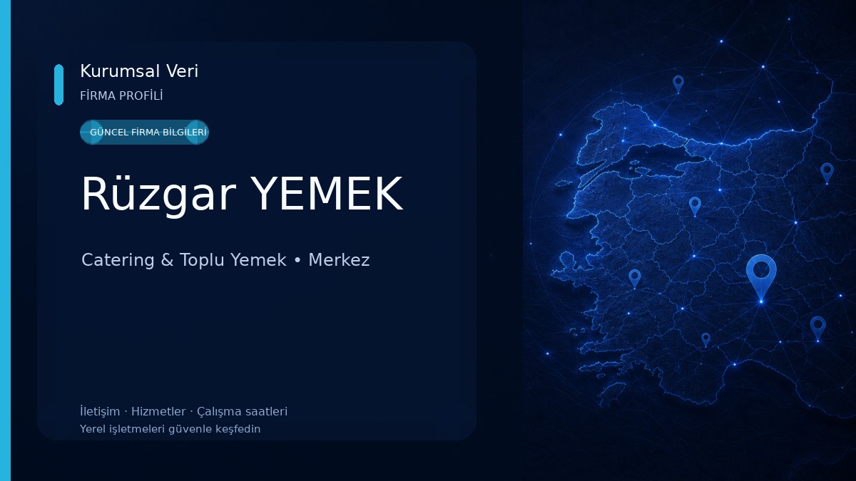 Rüzgar YEMEK Catering & Toplu Yemek