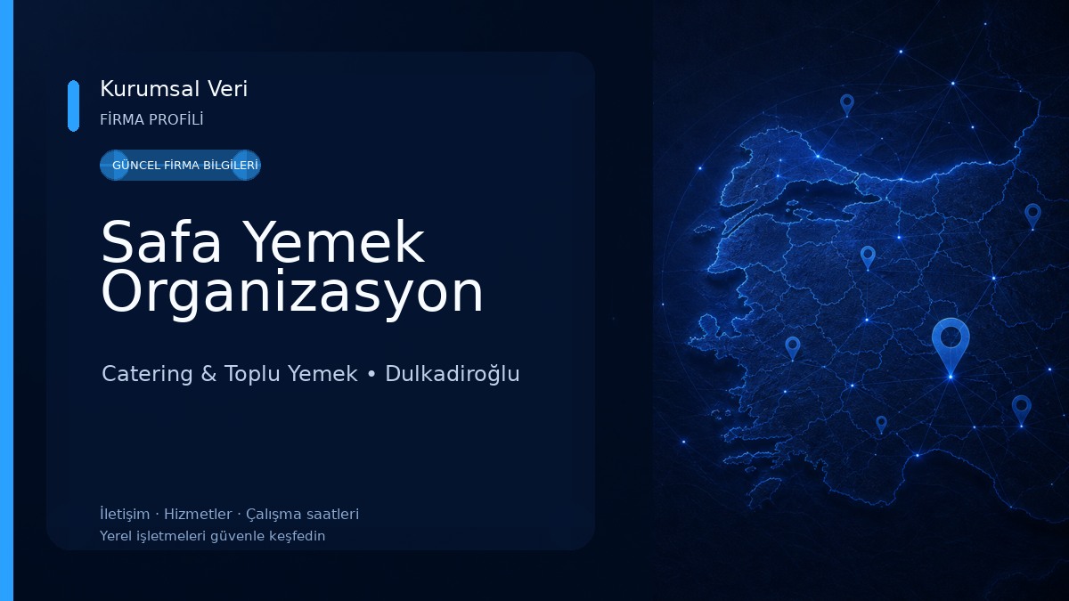 Safa Yemek Organizasyon Catering & Toplu Yemek