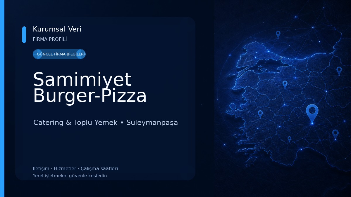 Samimiyet Burger-Pizza