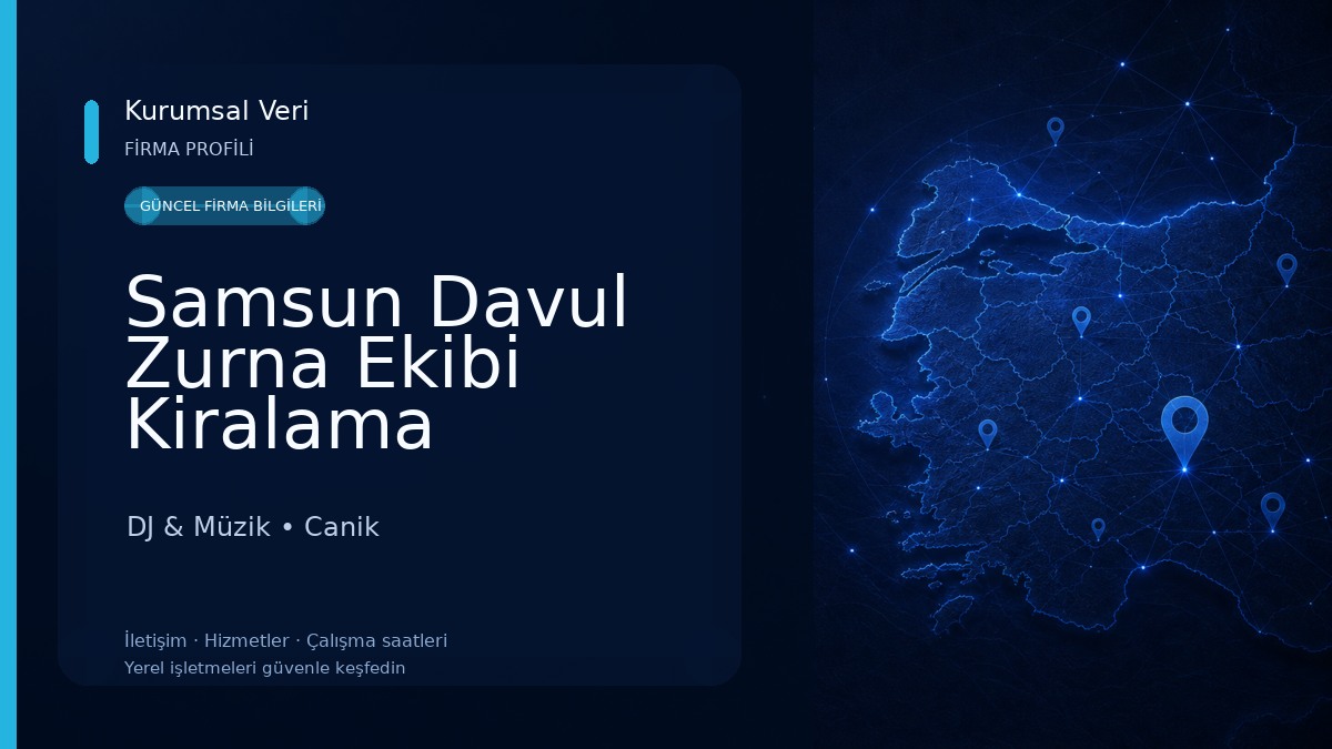 Samsun Davul Zurna Ekibi Kiralama DJ & Müzik